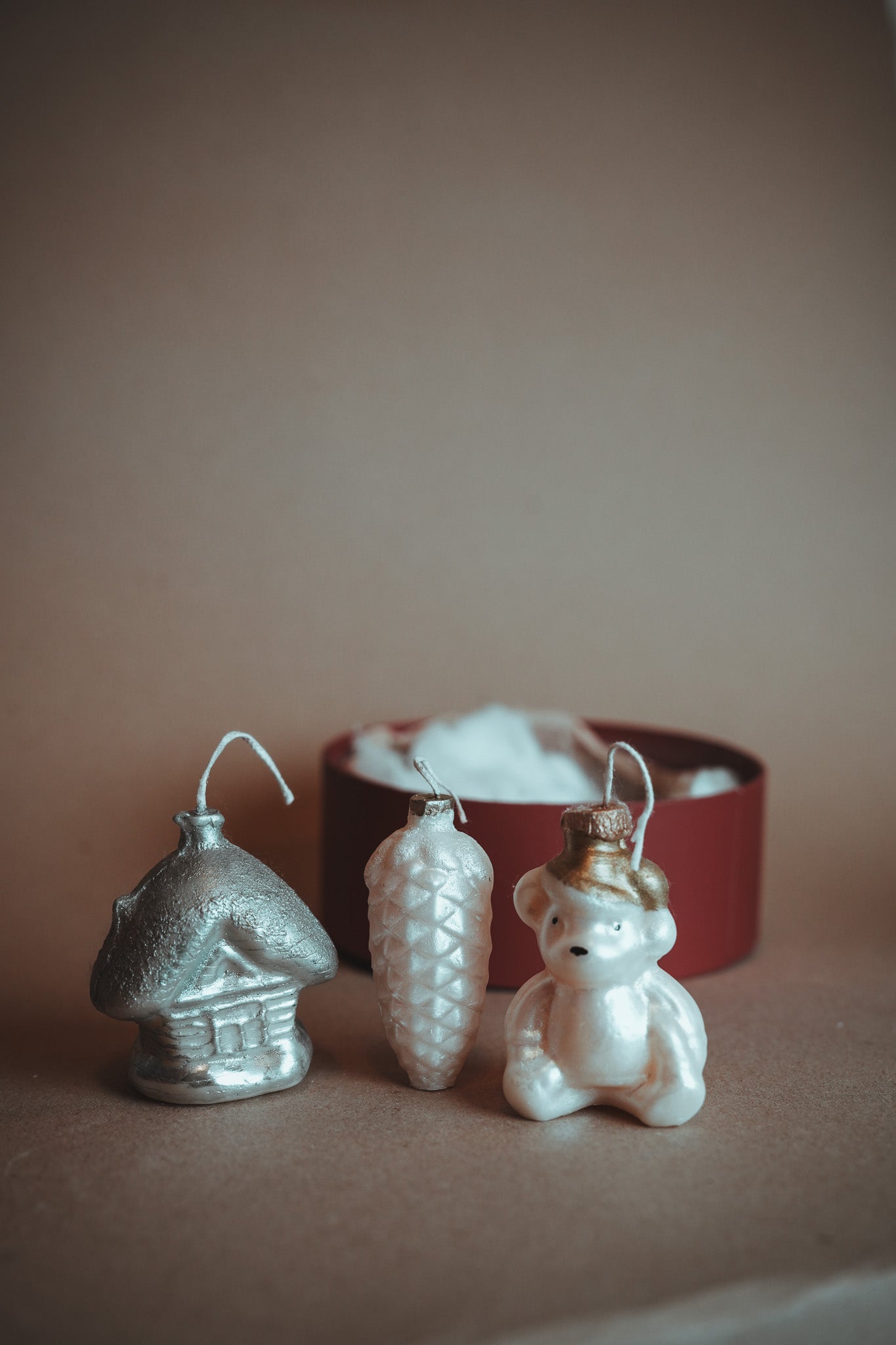 Sveces kā eglīšu mantiņas (3 gab)