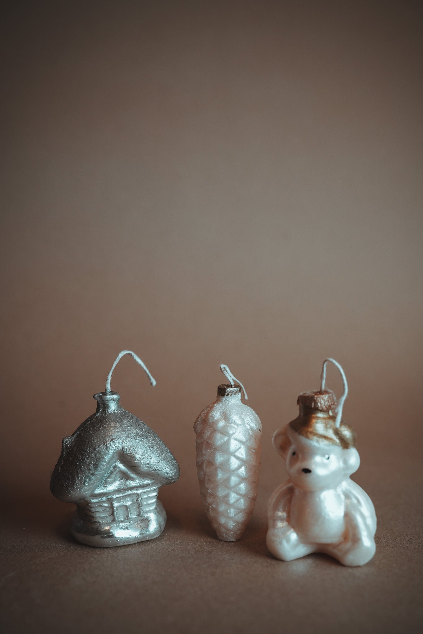 Sveces kā eglīšu mantiņas (3 gab)