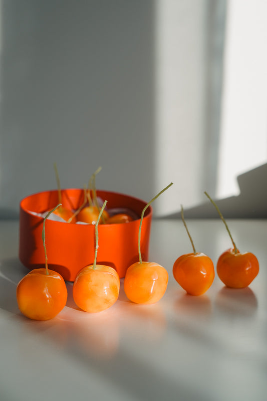 Dzeltenie ķirši | bišu vaska sveces