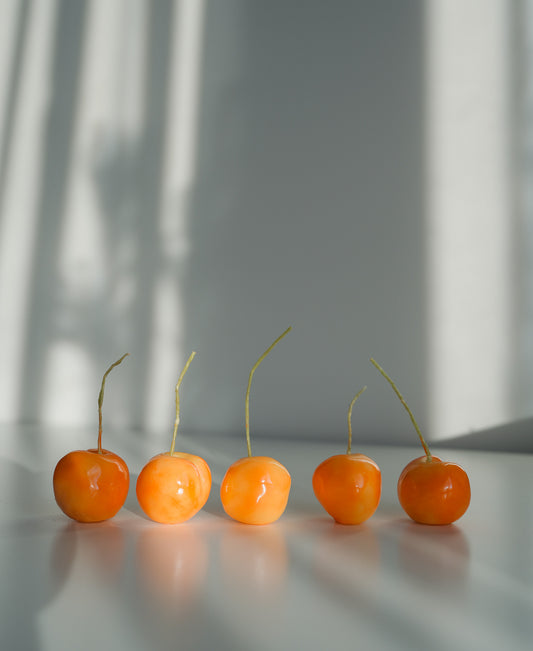 Dzeltenie ķirši | bišu vaska sveces